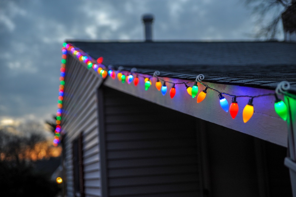 Christmas Lights on the roof