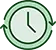 Green clock icon